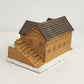 Grist Mill Christmas Village Bisque Ceramic Illuminated 8" Homemade Vintage