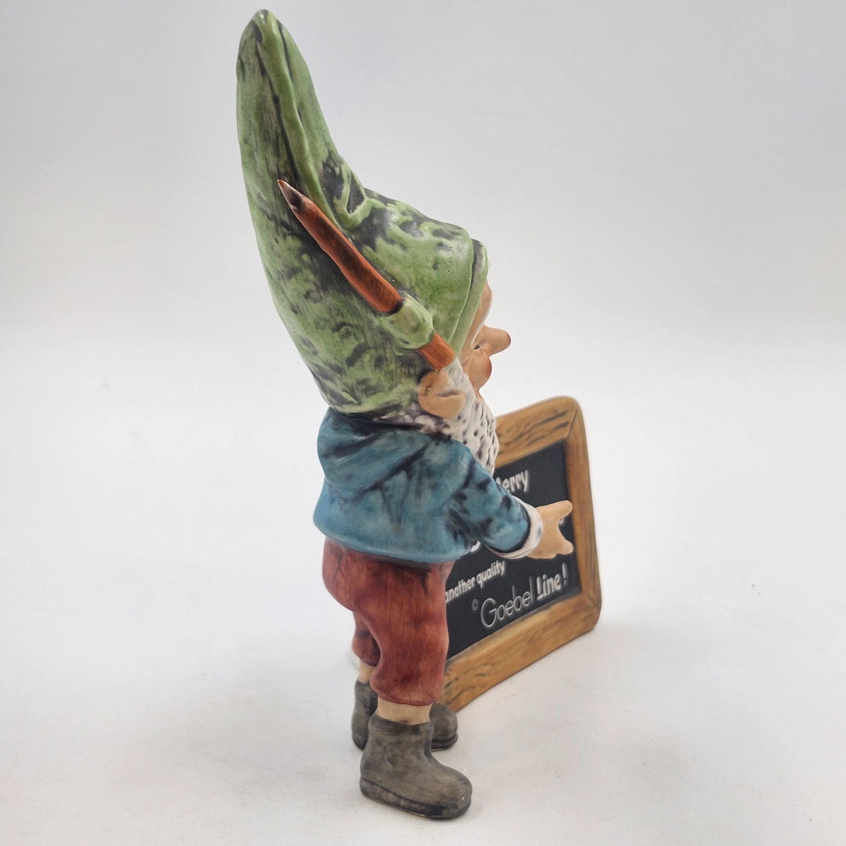 Goebel The Merry Co-Boy Figurine 7.5" Greeter Gnome Sign Well 516 W Germany 1971