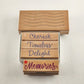 Lot of 5 Special Words and Wavy Lines Rubber Stamps Wooden Mounted Lightly Used