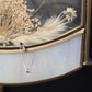 Blue and White Slag Stain Glass Hanging Tiffany Chandelier Single Socket Wired