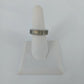 Silver Tone Baguette Rhinestone Eternity Band Ring Size 7 Stackable Fashion Vtg