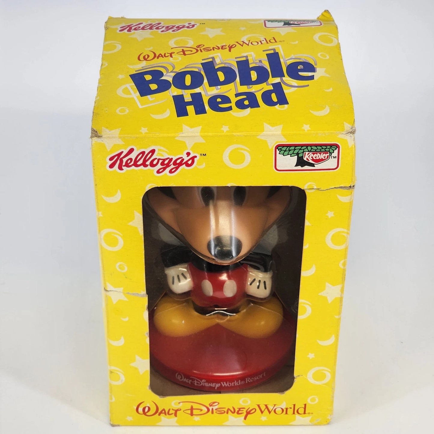 Mickey Mouse Bobblehead Walt Disney World Kellogg's Keebler Sealed NIB 2002