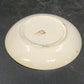 Japan Porcelain Demitasse Saucers Hand Painted Floral Orange Trim 3.25" 3pc Vtg