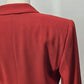 Jones New York Red Blazer 3 Button Closure Size 4 Lined 2 Pockets Poly Fabric