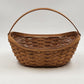 Longaberger Full-Size Maple Brown Crocus Basket w Plastic Protector Liner 2006