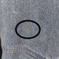 Together! Denim Batwing Jacket Missy S Gold Buttons Lace Trim 1980s Vintage
