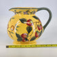 Claire Murray Bella Vita Ceramic Pitcher Hand Painted Floral Italy Style