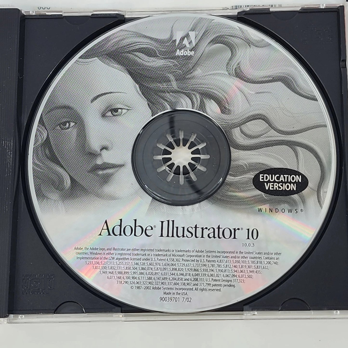 Adobe Illustrator 10 PC Windows Vintage Software Big Box Serial Number Manual