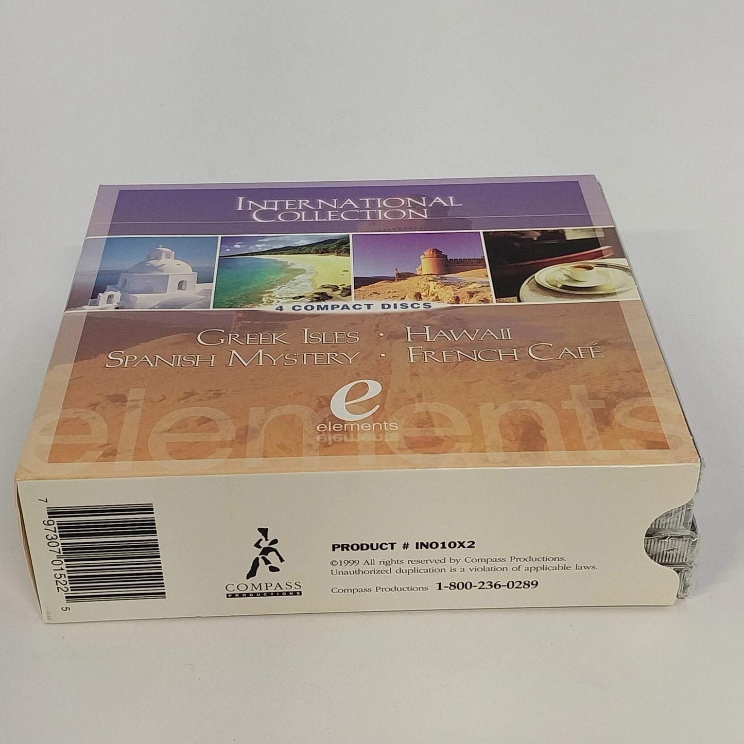 International Collection 4 CD Set Greek Isles Hawaii Spanish French Cafe Sealed