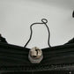 Gino Aldrovandi Black Sparkly Evening Purse with Rhinestones Shoulder Bag 10"x6"