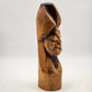 African Hand Carved Wood Head Bust Art Sculpture Figurine 16.5" Vintage Statue