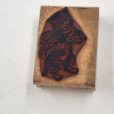 5 Wood Rubber Stamps Cats Theme Kitten w Bow Purrrfect Peeking Sabrina