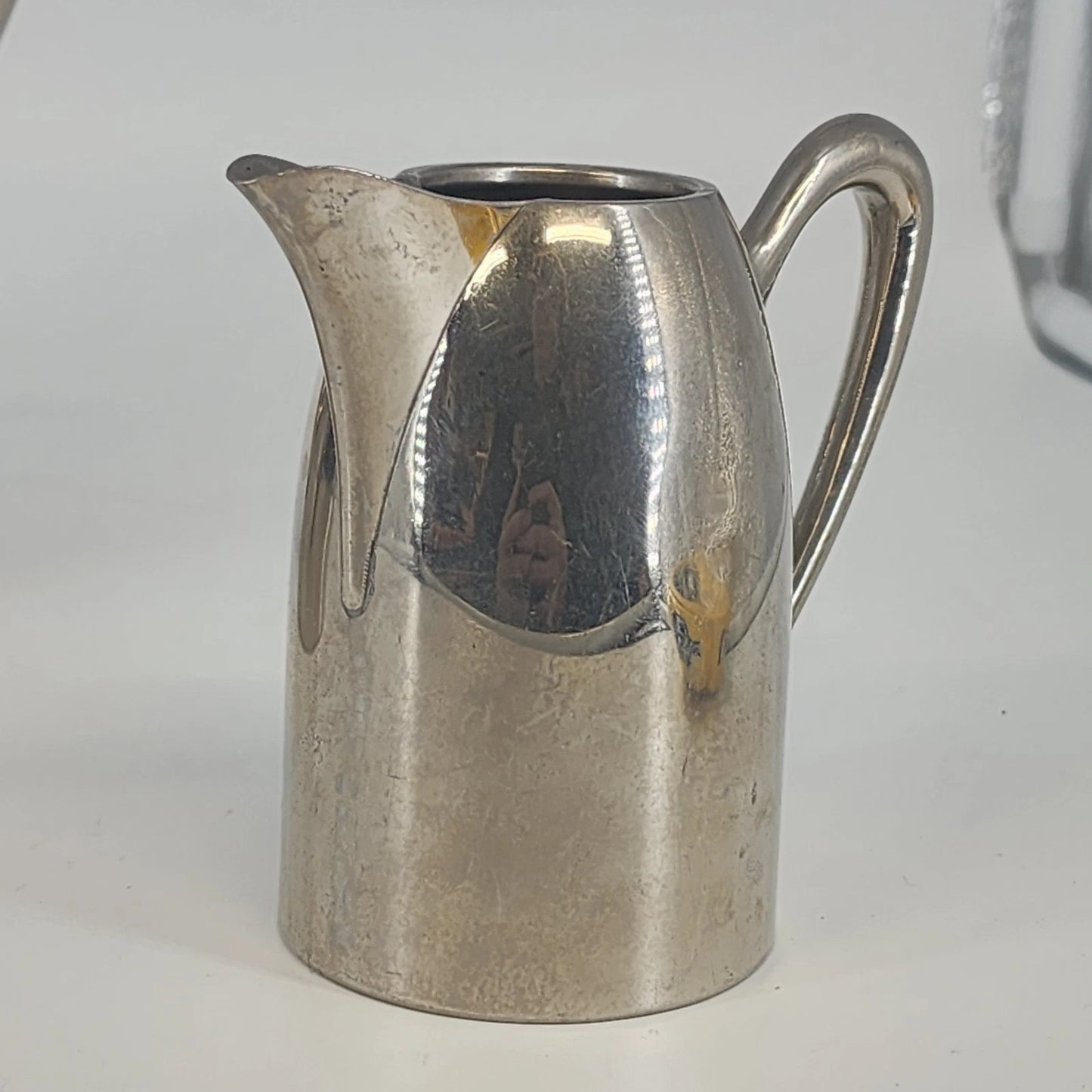 Wiskemann Art Deco Stainless Steel Tea Set Teapot Creamer Sugar Belgium 18/10