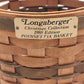 Longaberger 1988 Poinsettia Basket Christmas Collection In Green 8" Across x 6"h