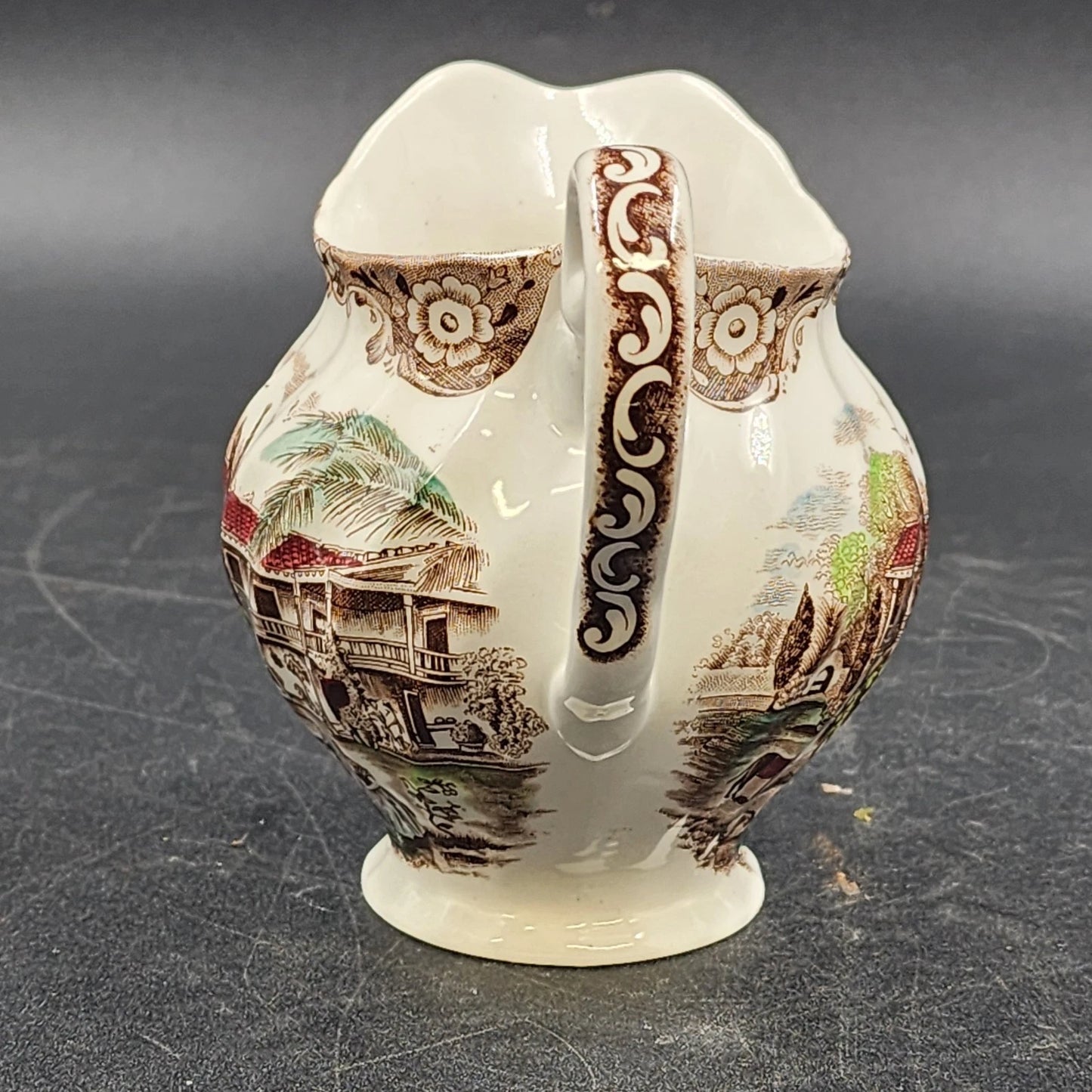 Johnson Bros Heritage Hall Creamer 10 oz Spanish Hacienda Ironstone England Vtg