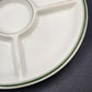Jackson Vitrified 5 Section Divided Plate 9.25” x 1" Falls Creek PA USA Vintage