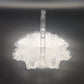 Fenton Silver Crest Milk Glass Basket Ruffled Edge Handle 8" Candy Dish