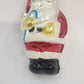 Santa Claus Hand Painted Blown Glass Christmas Hanging Ornament 5.25" Candy Cane