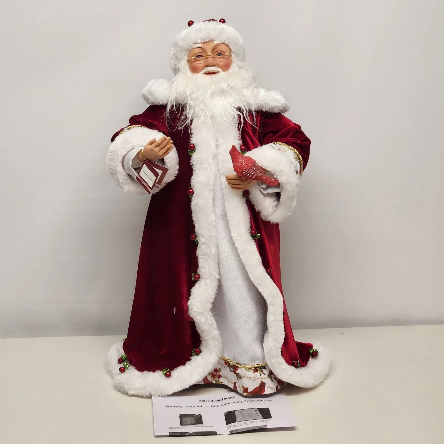 Ashton Drake 24" Santa Claus Winter Blessing Musical Doll by Vander Logt w COA