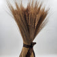 Large Dried Wheat Sheaf Bundle Brown Ribbon Tabletop Decor 19" Rustic Farmhouse