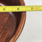 Wood Footed Salad Bowl 6.5" Felt Base Decorative Display Beautiful Grain