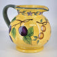 Claire Murray Bella Vita Ceramic Pitcher Hand Painted Floral Italy Style
