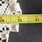 Lace Table Runner Scarf Oval Doily Off White Floral Crochet 30x14 Minor Flaws