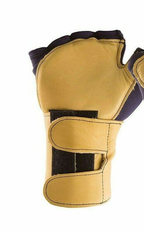 Impacto 704-20 Anti Impact Fingerless Glove Leather Wrist Support Left Hand XL