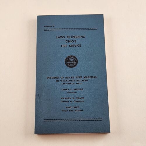 Legal Aspects of Fire Protection and Laws Governing Ohio's Fire Service Form 45