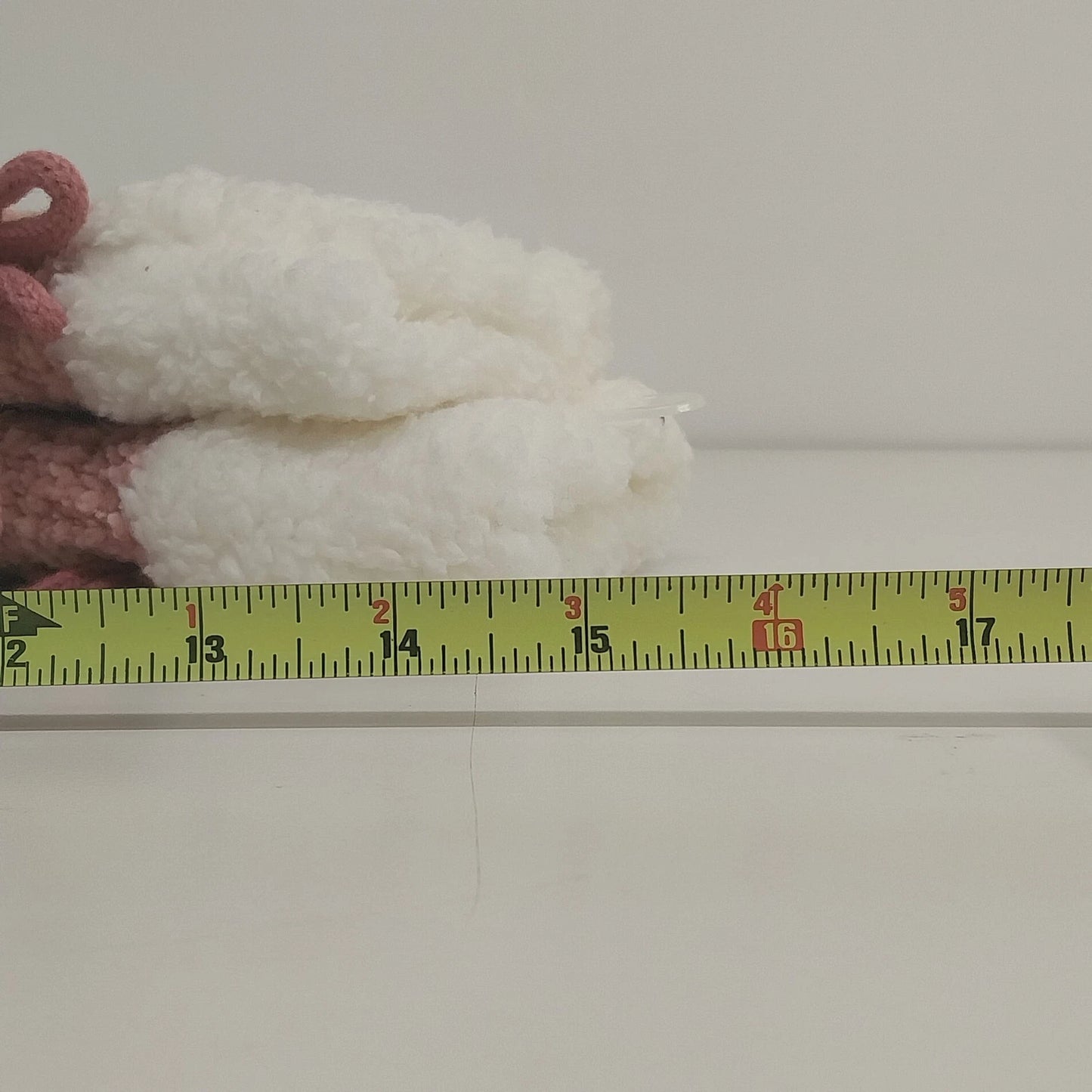 Lauren Conrad Pink Faux Fur Slipper Socks Womens L XL
