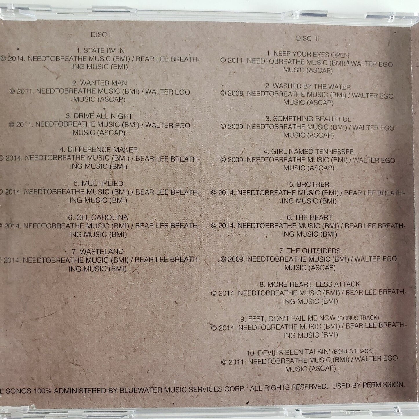 Needtobreathe Live From The Woods At Fontanel 2CD Set 2015 Atlantic