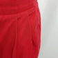 Liz Claiborne Lizsport Women's Red Cotton Slacks Size 4 High Rise Pleated leg