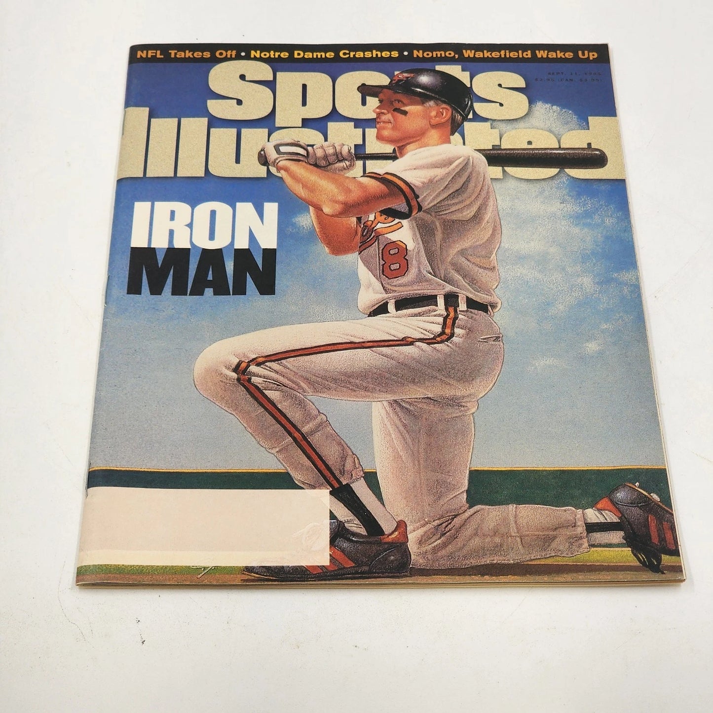 Sports Illustrated “Iron Man” Cal Ripken Jr Cover September 11 1995 VTG Magazine