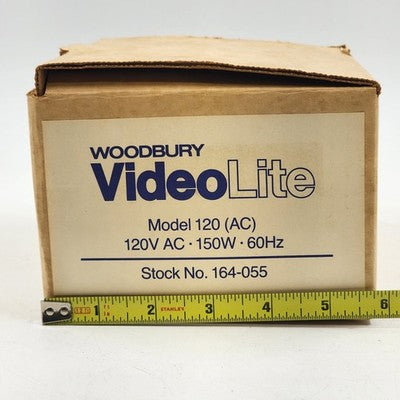 Woodbury Video Lite Model 120 Studio Light Barn Door Shutter 150W FMG Lamp mount