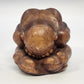 Hand Carved Wood Weeping Buddha Orang Malu Rustic Figurine 4" Meditation Pose