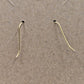 2 Dangle Earrings Gold Silver Black Bow Net Agate Pearl 1.5" Drop