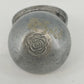 Pewter Trinket Box Storage Floral 3 Legged Footed Lift Lid Ball Finial 3.25" Vtg