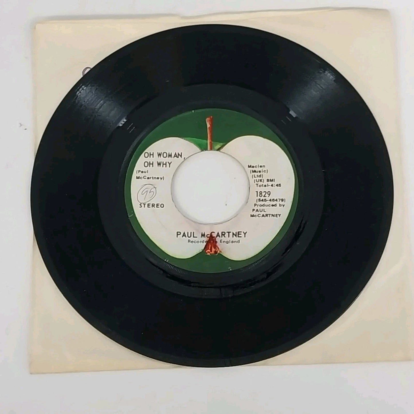 Paul McCartney Another Day 45 RPM Vinyl Apple Records 1971