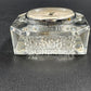 Linden Crystal Quartz Desk Clock Tabletop Crystal Clear Glass 4" West Germany