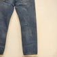 Levi's 505 Mens 32x30 Heavy Wash Distressed Straight Leg Jeans