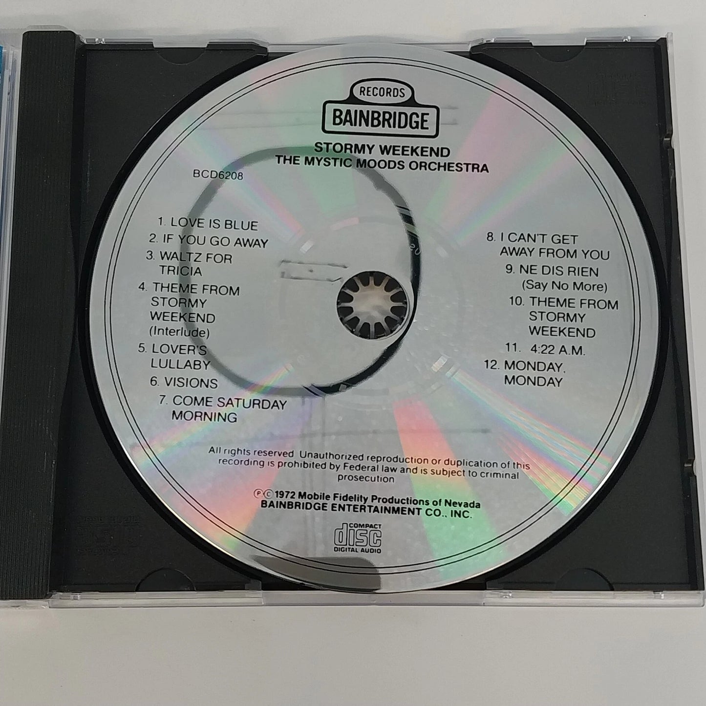 Mystic Moods Orchestra Stormy Weekend CD Bainbridge Digital Audio 1972