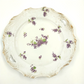 Limoges Bassett Austria Serving Platter Violet Floral Flower with Gold Tone Edge