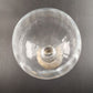 Clear Goblet Candle Holder 12 Inch Gold Stem Ribbed Glass