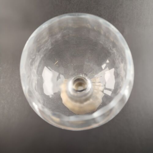 Clear Goblet Candle Holder 12 Inch Gold Stem Ribbed Glass