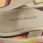 Montego Bay Club Marian Wedge Sandals Womens 7.5 Taupe Slip On