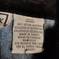 New Look Denim Shirt L Floral Embroidered Velvet Collar Long Sleeve Turkey Vtg