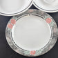 Corelle Occasions Silk and Roses 4pc Place Setting Corning USA Microwavable 1991
