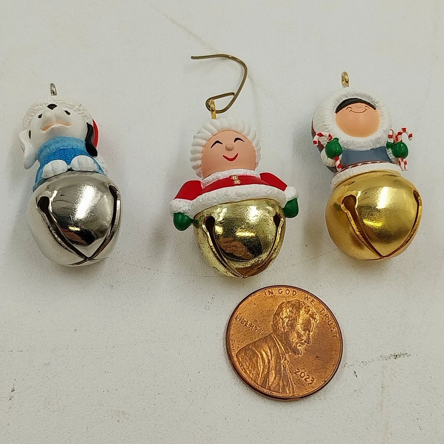 3 Hallmark Miniature Keepsake Ornaments Christmas Bells Collectors Series 2000's