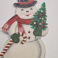Hobby Lobby 30 Inch Wooden Snowman Christmas Decor Easel Back