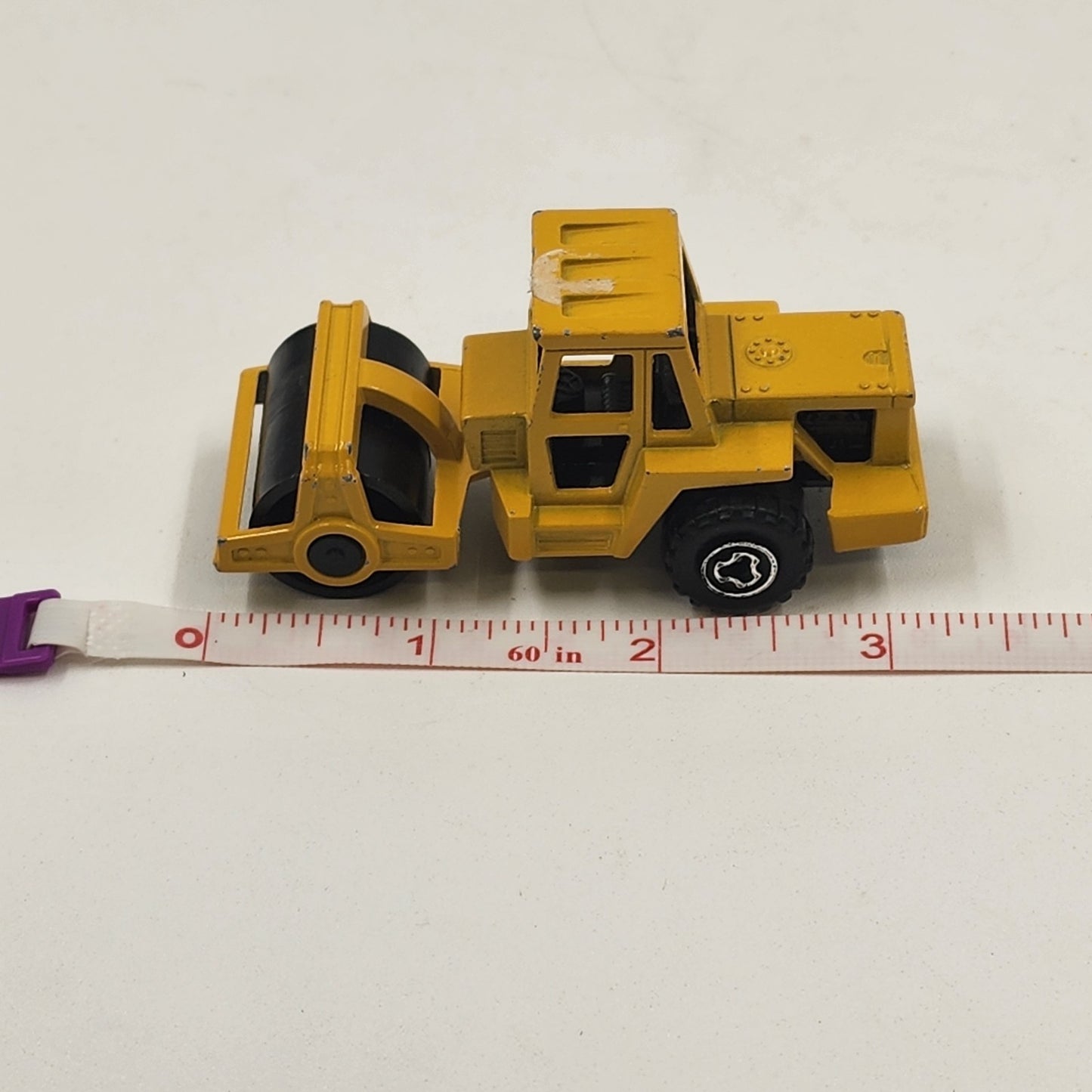 Majorette Diecast Yellow Road Roller Truck Toy Vehicle Collection #N226 France